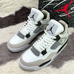 Jordan 4 Retro “Military Black” -Men’s Athletic Sneakers Shoes